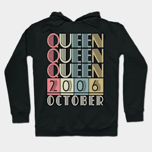 2006 - Queen October Retro Vintage Birthday Hoodie